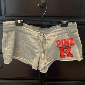 Pink Victoria’s Secret Rutgers shorts